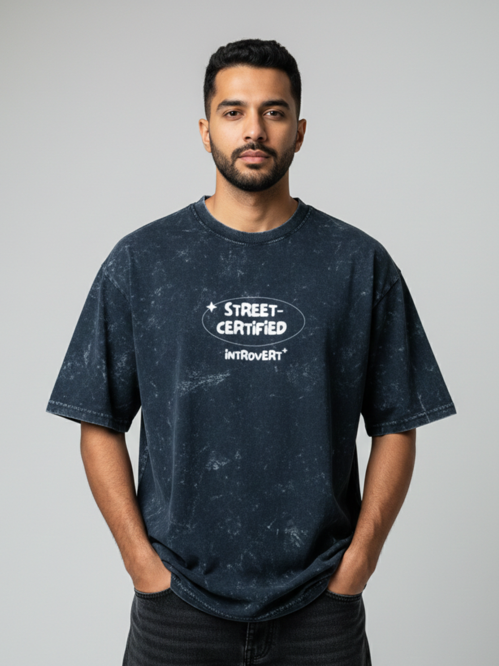 Street Certified Introvert Washed Oversized Tee