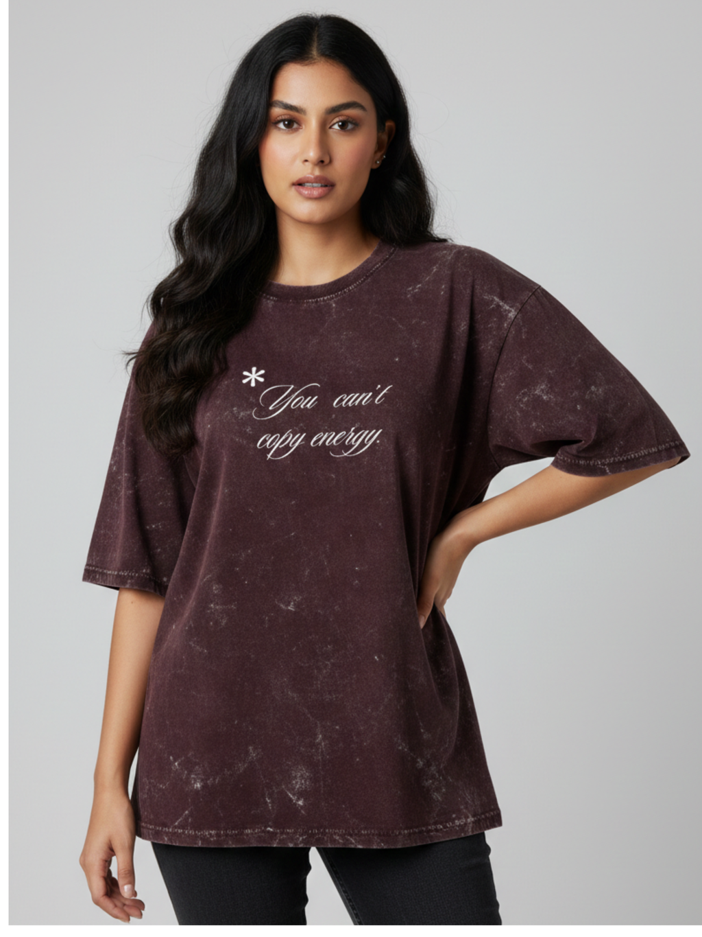You Can't Copy Energy Washed Oversized Tee